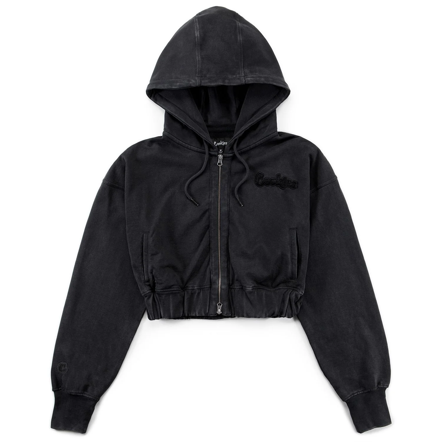 Women's Original Logo Cropped Zip Hoodie