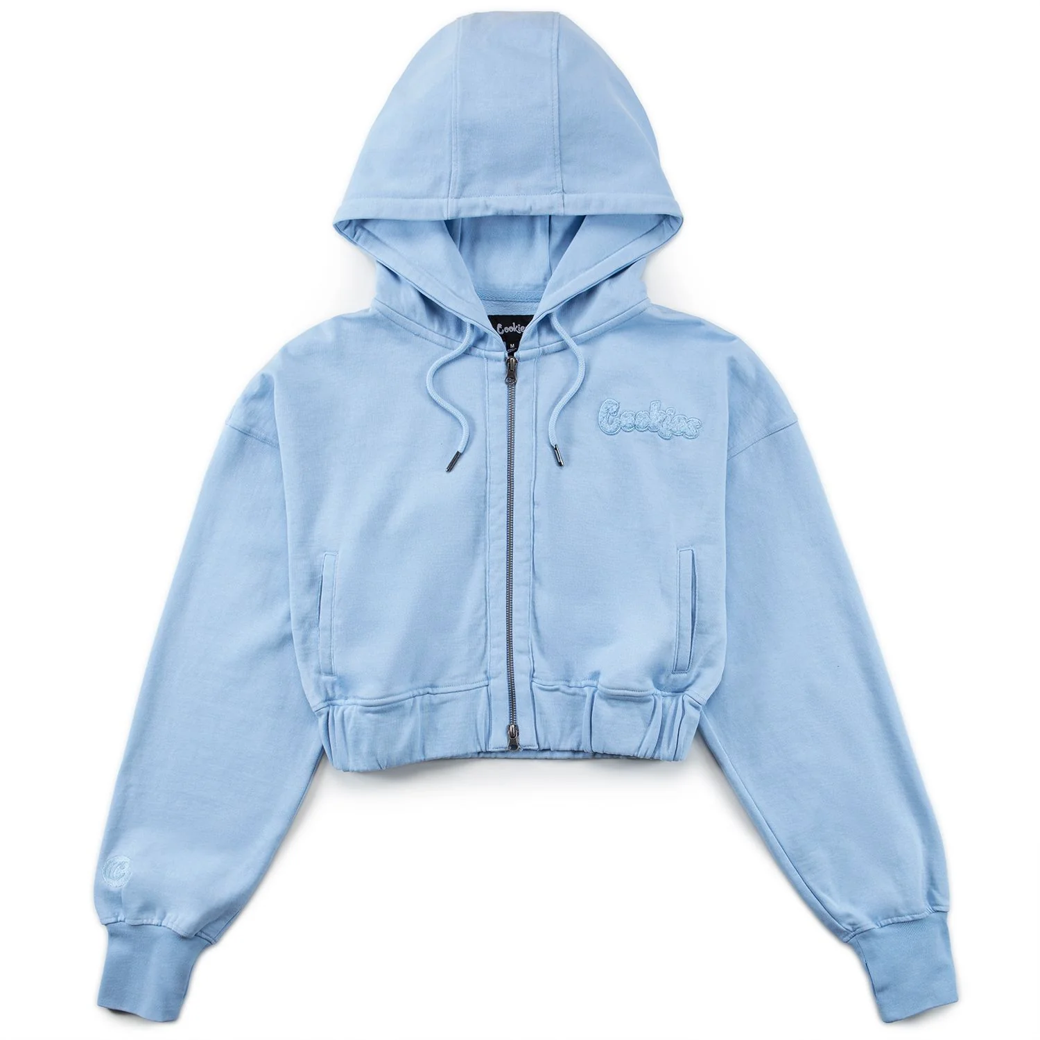 Women's Original Logo Cropped Zip Hoodie