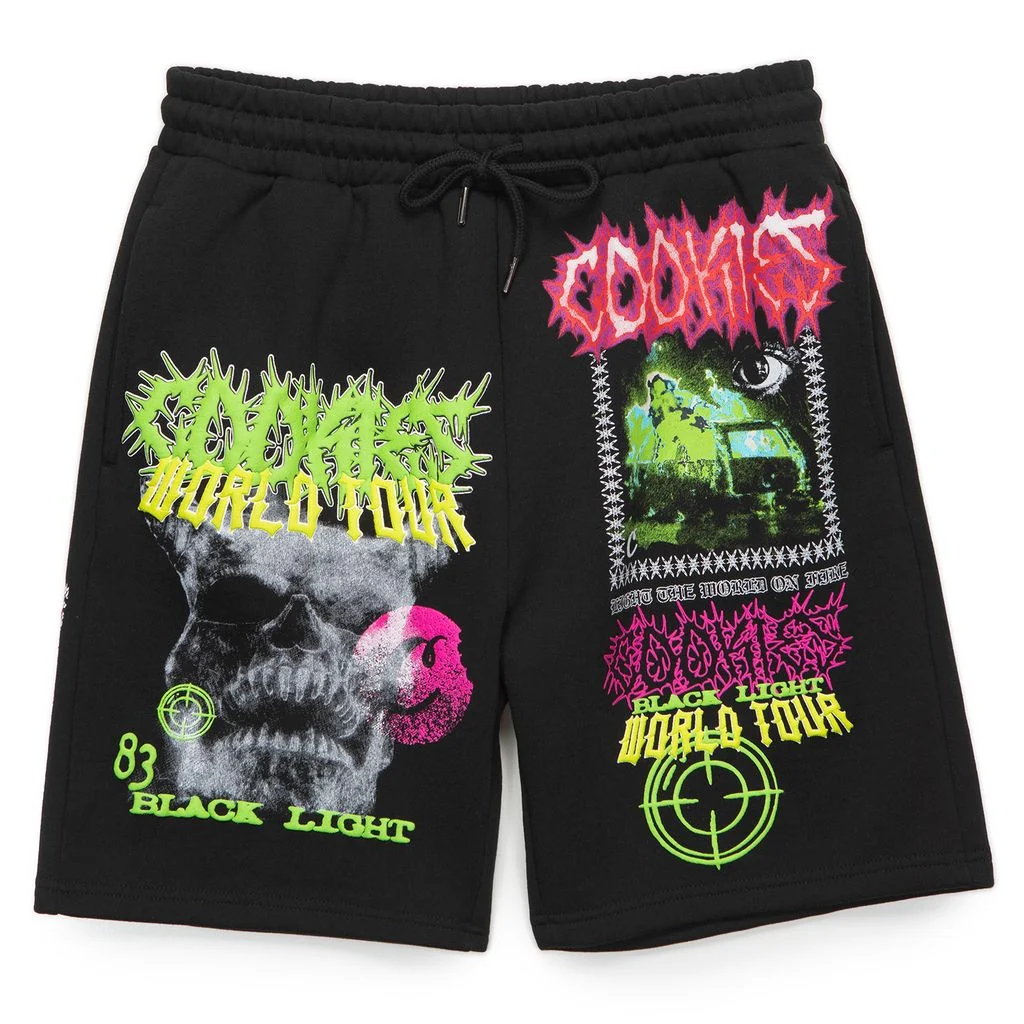 Black Light Fleece Shorts 4 Black Light Fleece Shorts