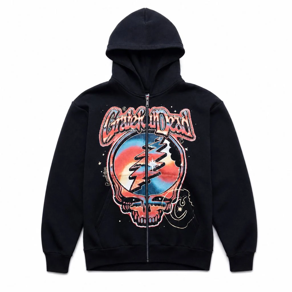 Cookies X Grateful Dead- Outer Space Full Zip Hoodie 1 Cookies X Grateful Dead- Outer Space Full Zip Hoodie