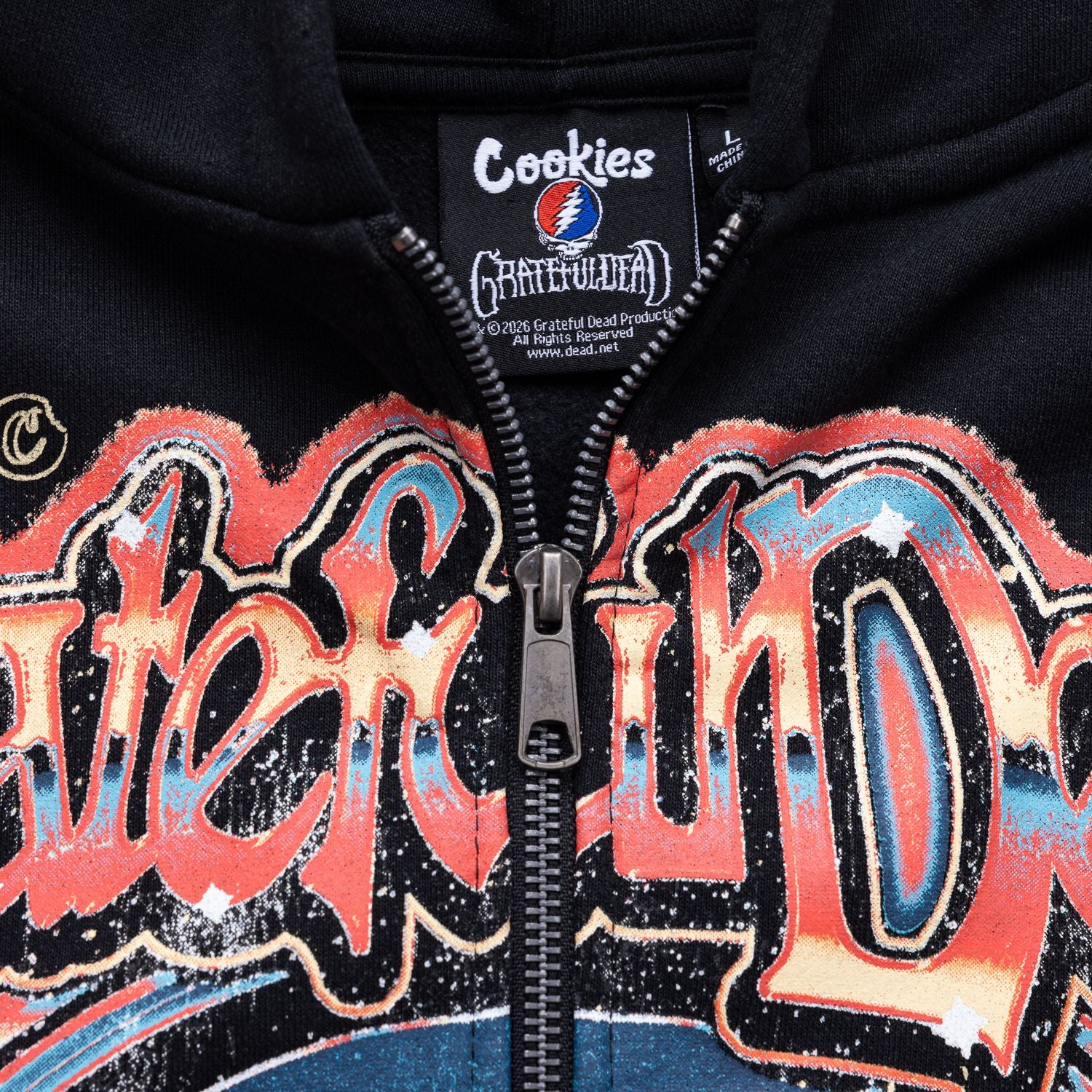 Cookies X Grateful Dead- Outer Space Full Zip Hoodie 2 Cookies X Grateful Dead- Outer Space Full Zip Hoodie