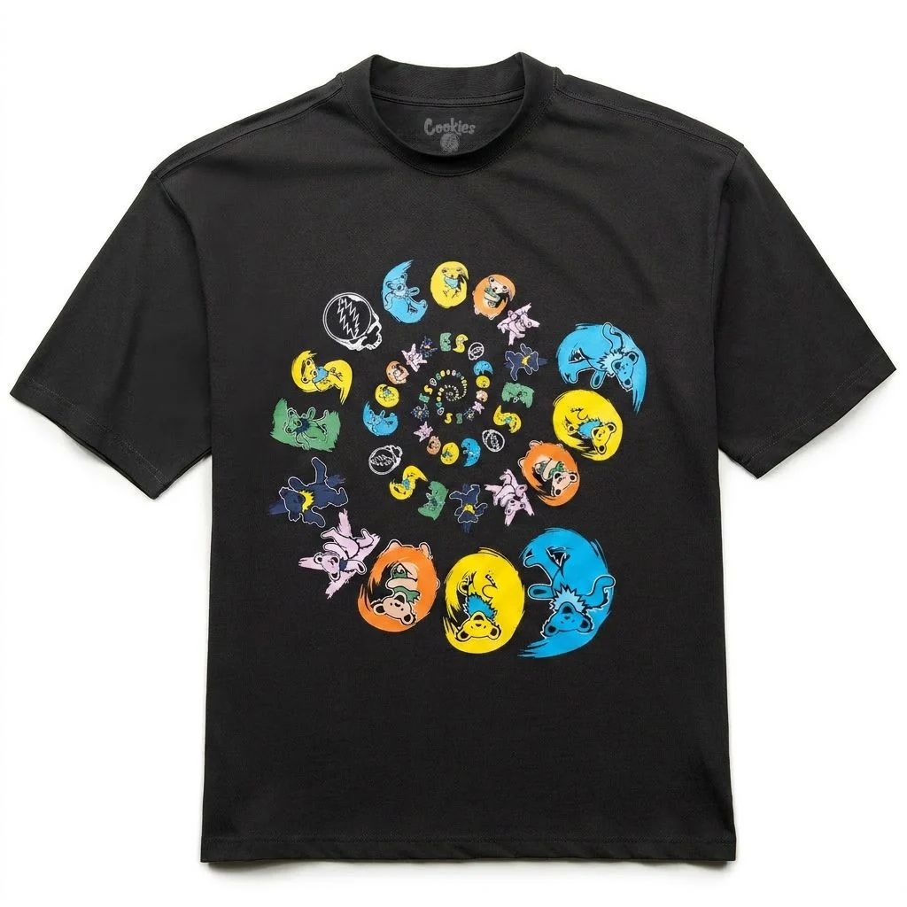 Cookies X Grateful Dead- Spiral Bear Tee v2