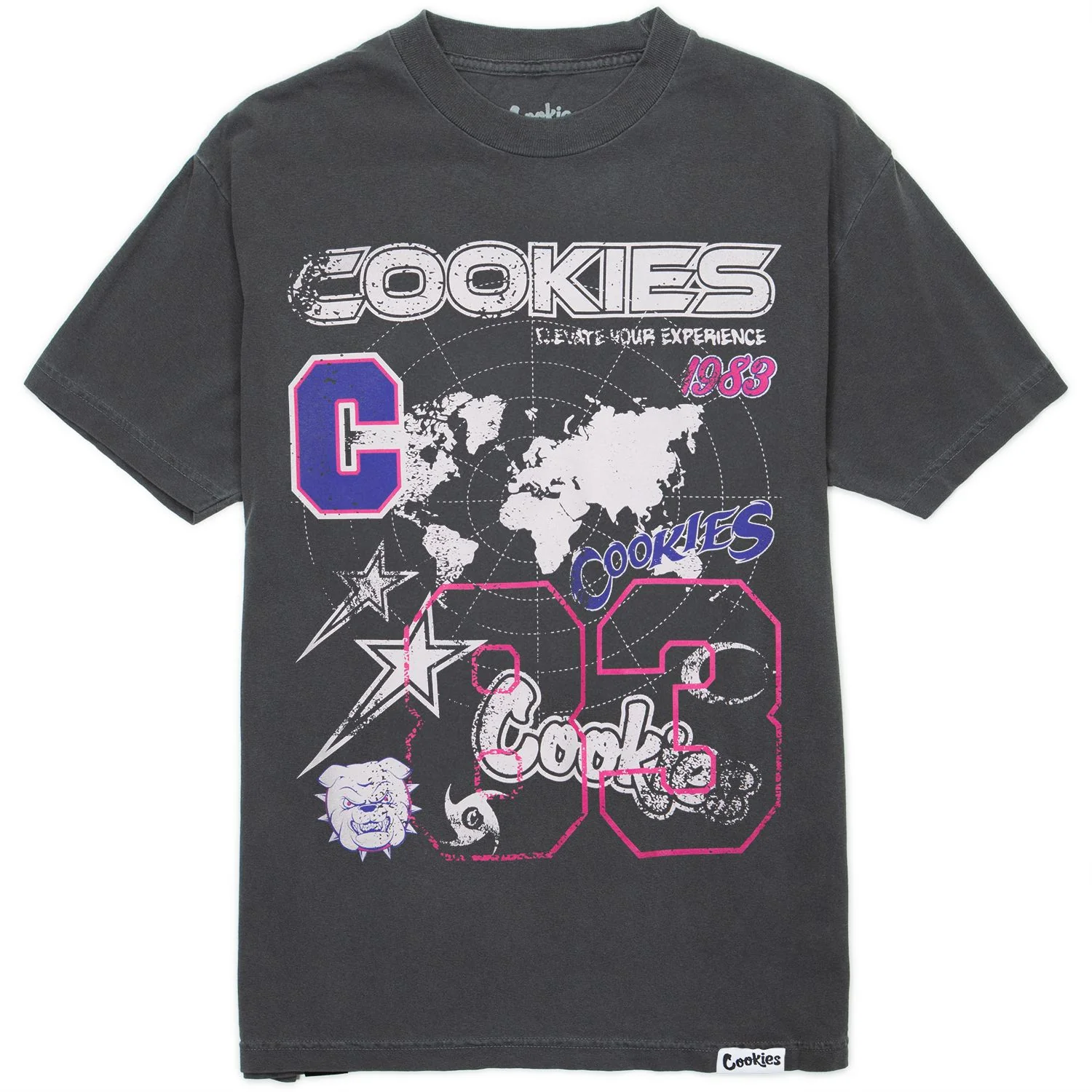 Elevate Tee Washed Black