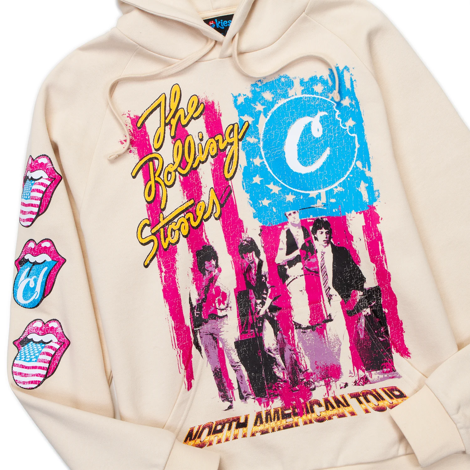 Flag Pullover Hoodie - Rolling Stones 3 Flag Pullover Hoodie - Rolling Stones