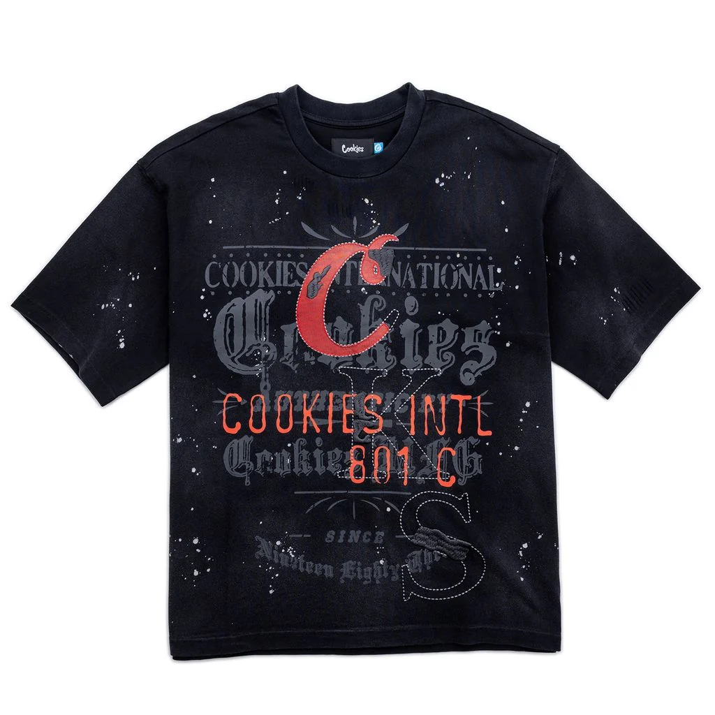 Gold Rush Distressed and Splattered Oversized Knit