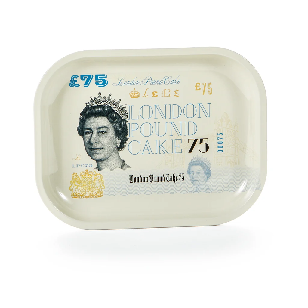Small Cookies London Pound Cake Metal Tray