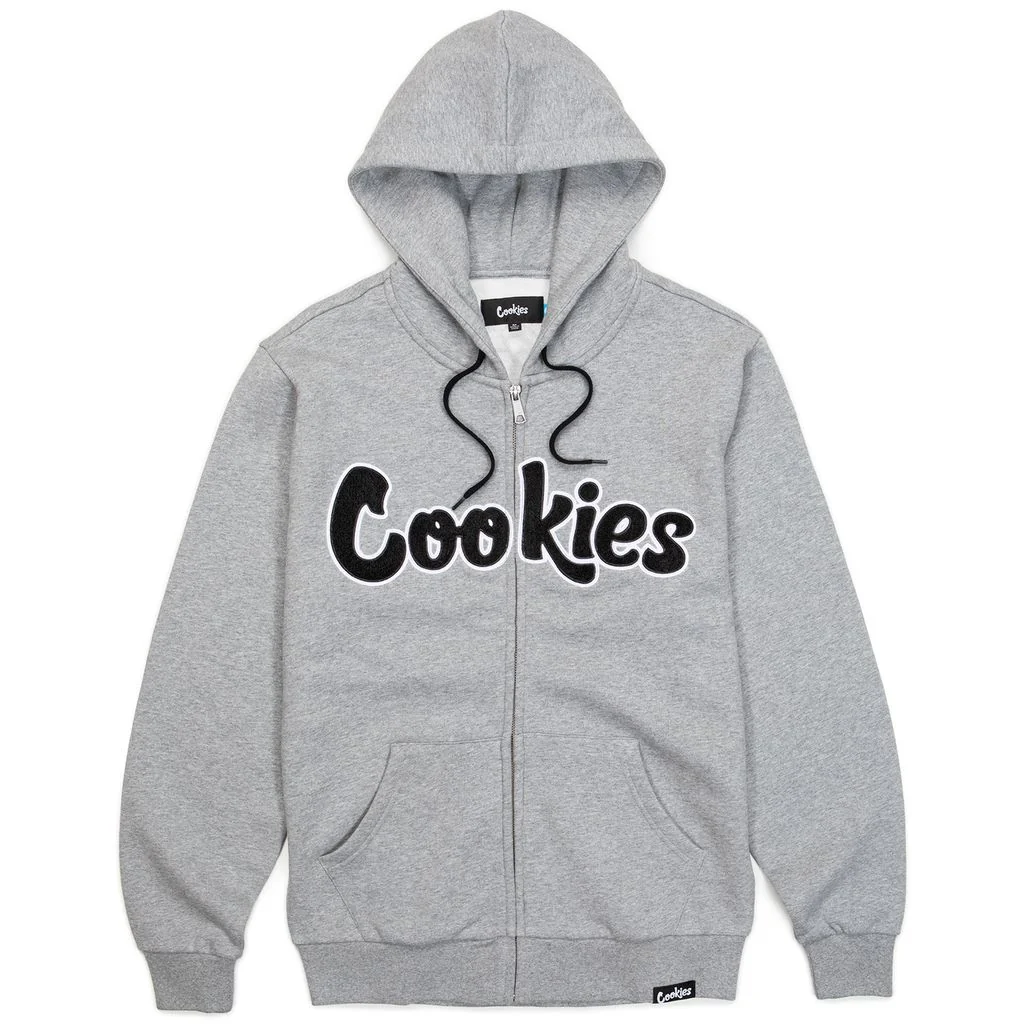 Original Logo Chenille Applique Zip Front Hoodie 3 Original Logo Chenille Applique Zip Front Hoodie