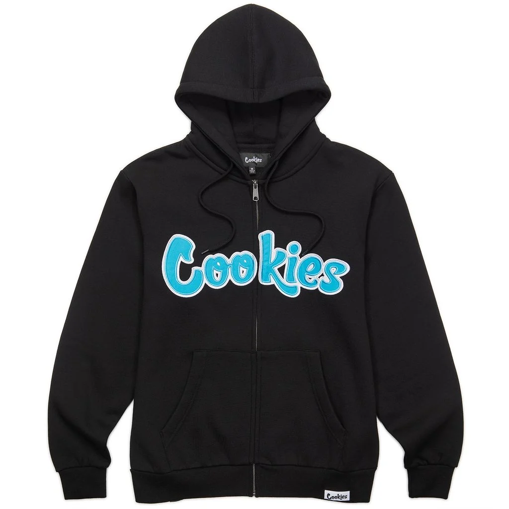 Original Logo Twill Applique Zip Front Hoodie 1 Original Logo Twill Applique Zip Front Hoodie