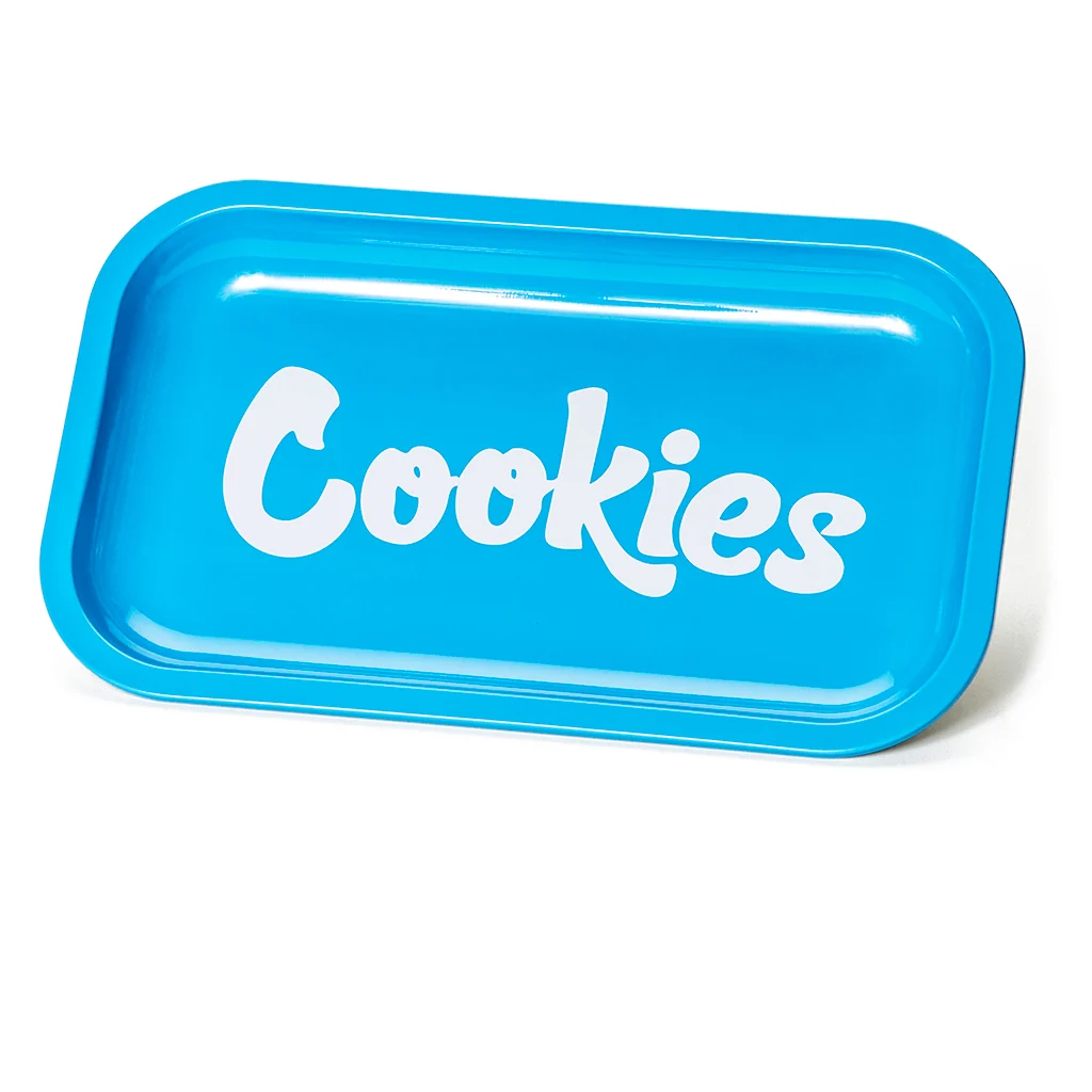 Cookies Blue Medium Metal Tray