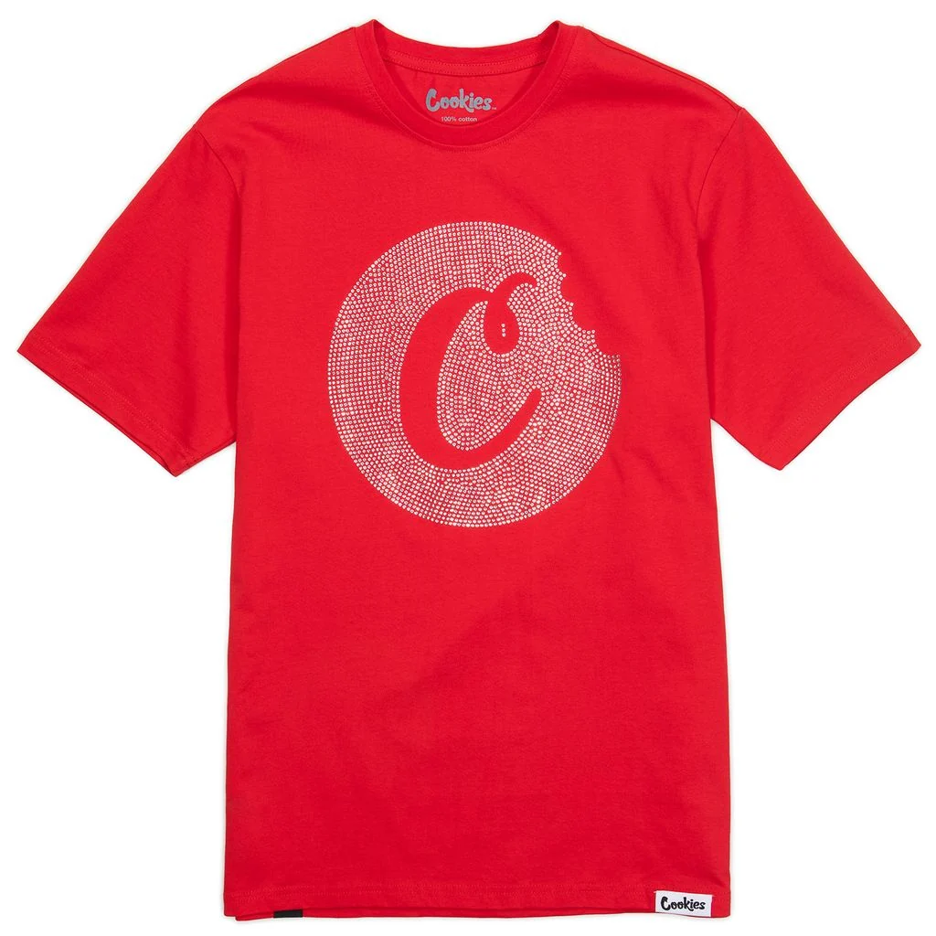 Rhinestone C-Bite Logo Knit