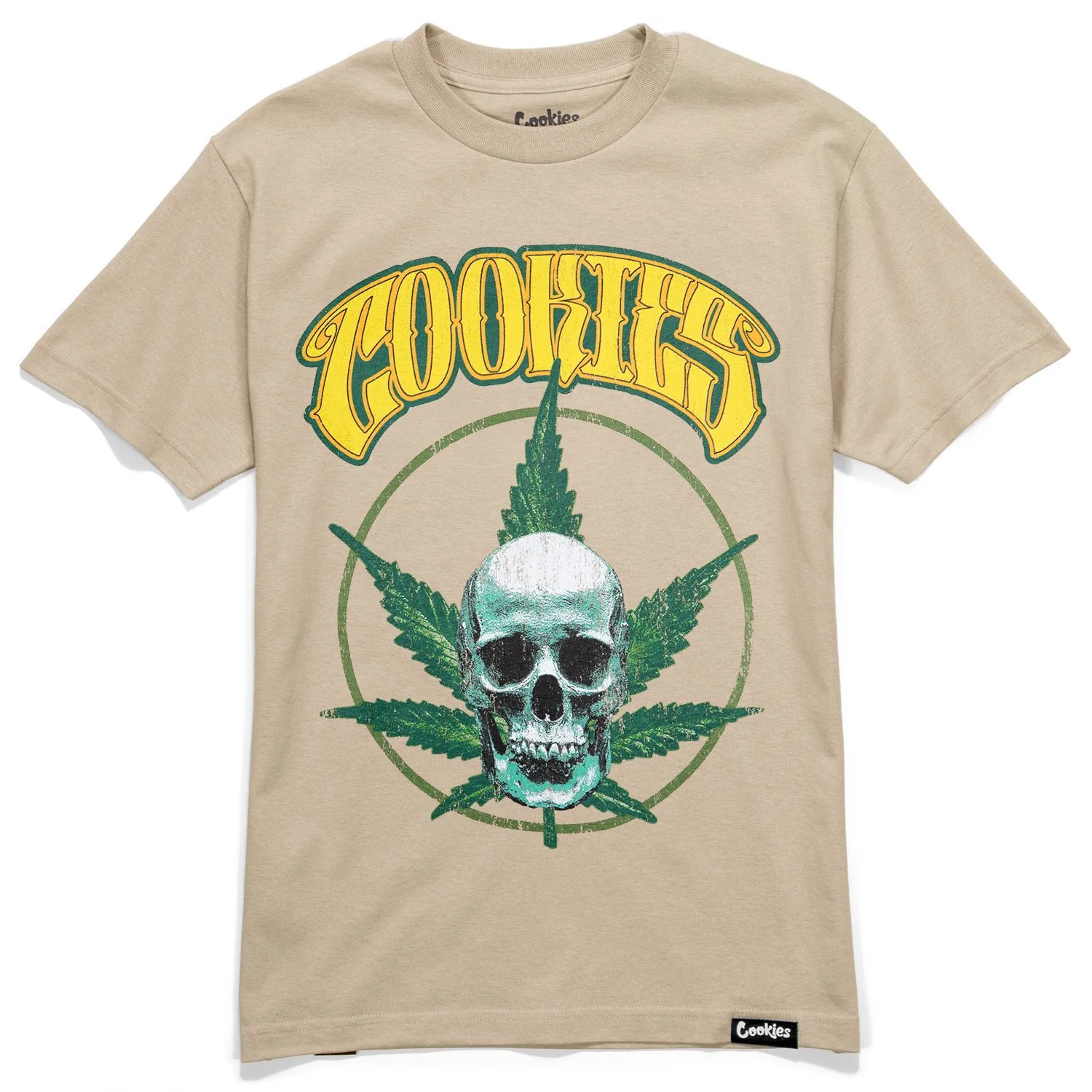 Skull N Leaf Distressed Tee